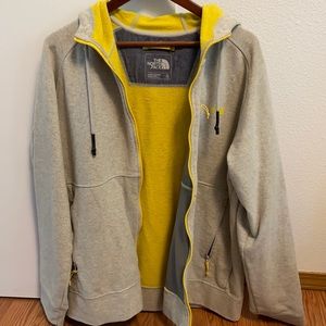 The North Face zip-up hoodie. Size XL